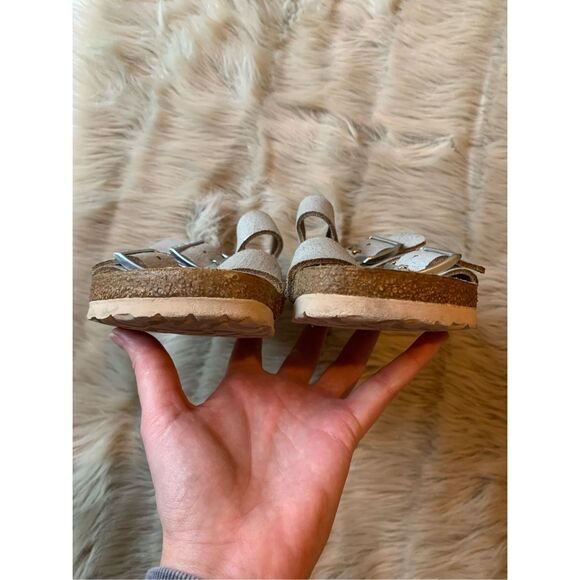 Birkenstock Women’s Arizona Washed Metallic Sandals Size 40 - Picture 6 of 8